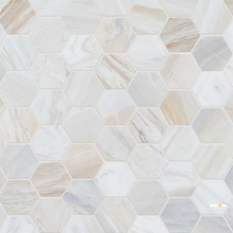 ATHENA GOLD 2" HEXAGON HONED - SMOT-ATHGOL-2HEXH