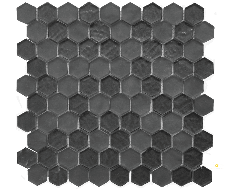 MOSAIC CHICAGO HEXAGON 1.25" X 2" ON 11.75" X 12" MESH - STATIL869