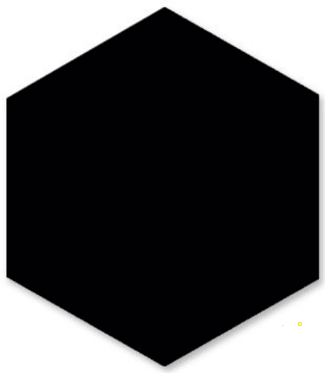 BLOCK HEXAGON 5" X 6"