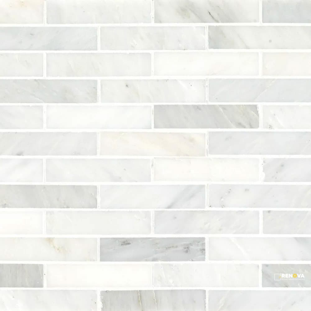 CHAPTER 15 - STATUARIO BRICK MOSAIC 1" X 4" ON 11-3/4" X 11-1/2"