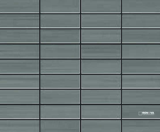 GAZZINI MET SMOKE 1X3 STACKED MOSAIC .8611 SF PER SHT