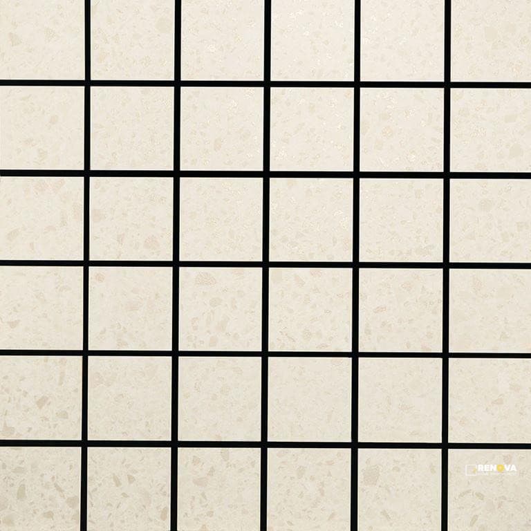 CROSSVILLE ALASKA BONE 2X2 MOSAIC UNPOLISHED .975 SF/SHT