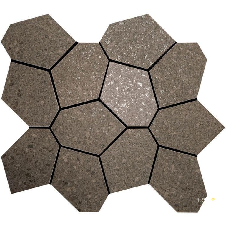 CROSSVILLE ALASKA MINK POLYGON MOSAIC UNPOLISHED 1.26 SF/SHT