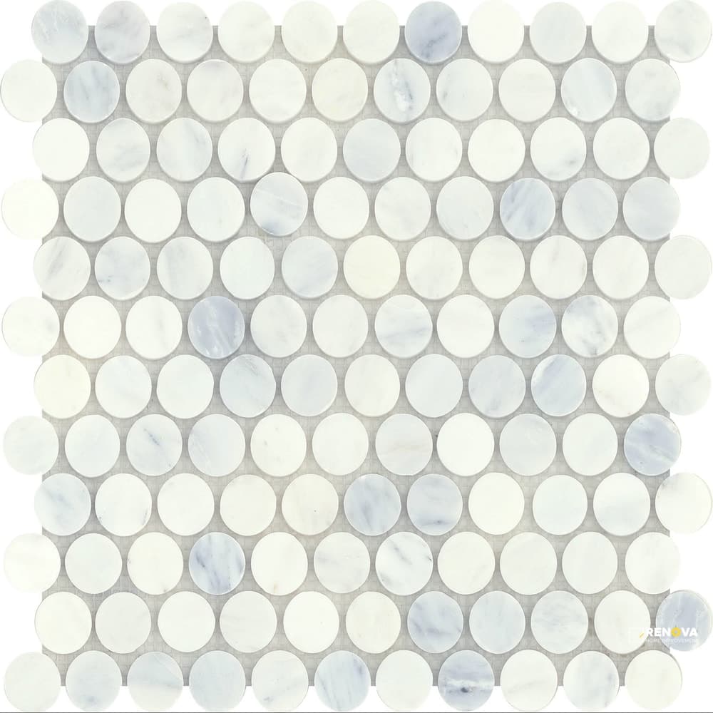 MARBLE POLISHED PENNY MOSAIC 12X12
