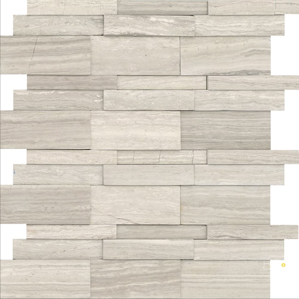 METRO HONED 3D LINEAR MOSAIC 12X12