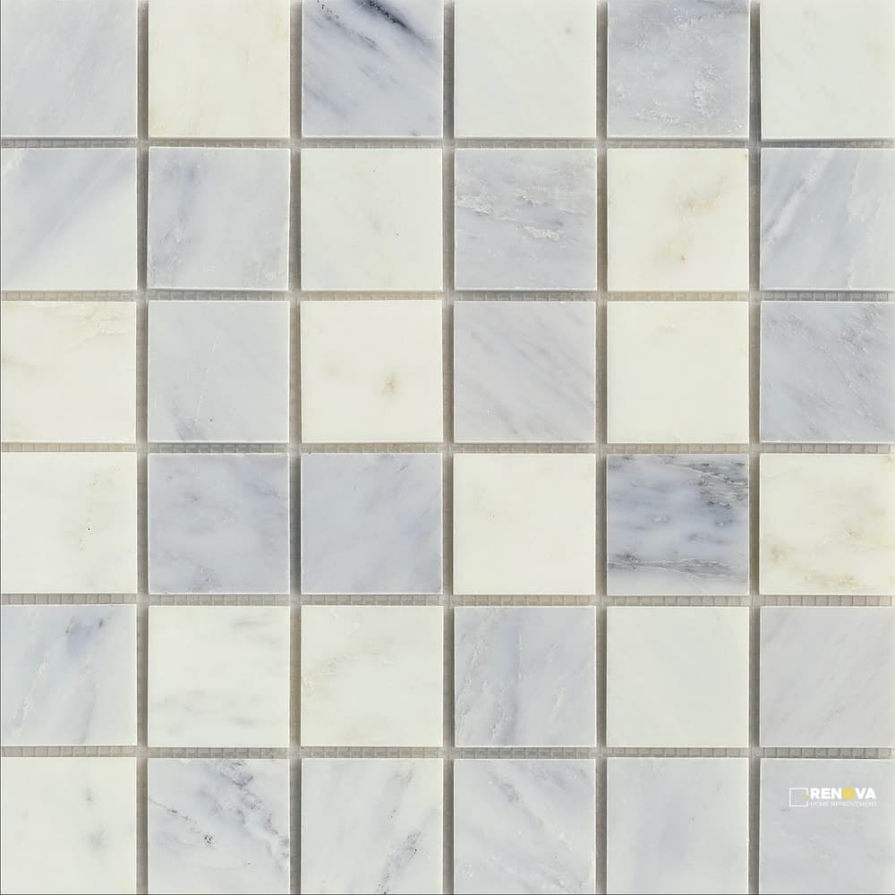 MARBLE POLISHED MOSAIC 2X2 ON 12X12