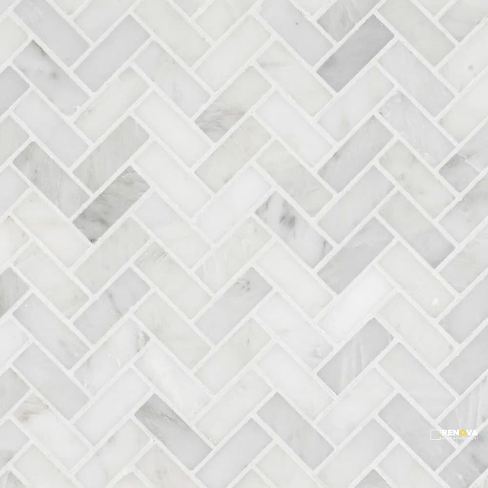 CHAPTER 15 - STATUARIO HERRINGBONE MOSAIC 1.75"