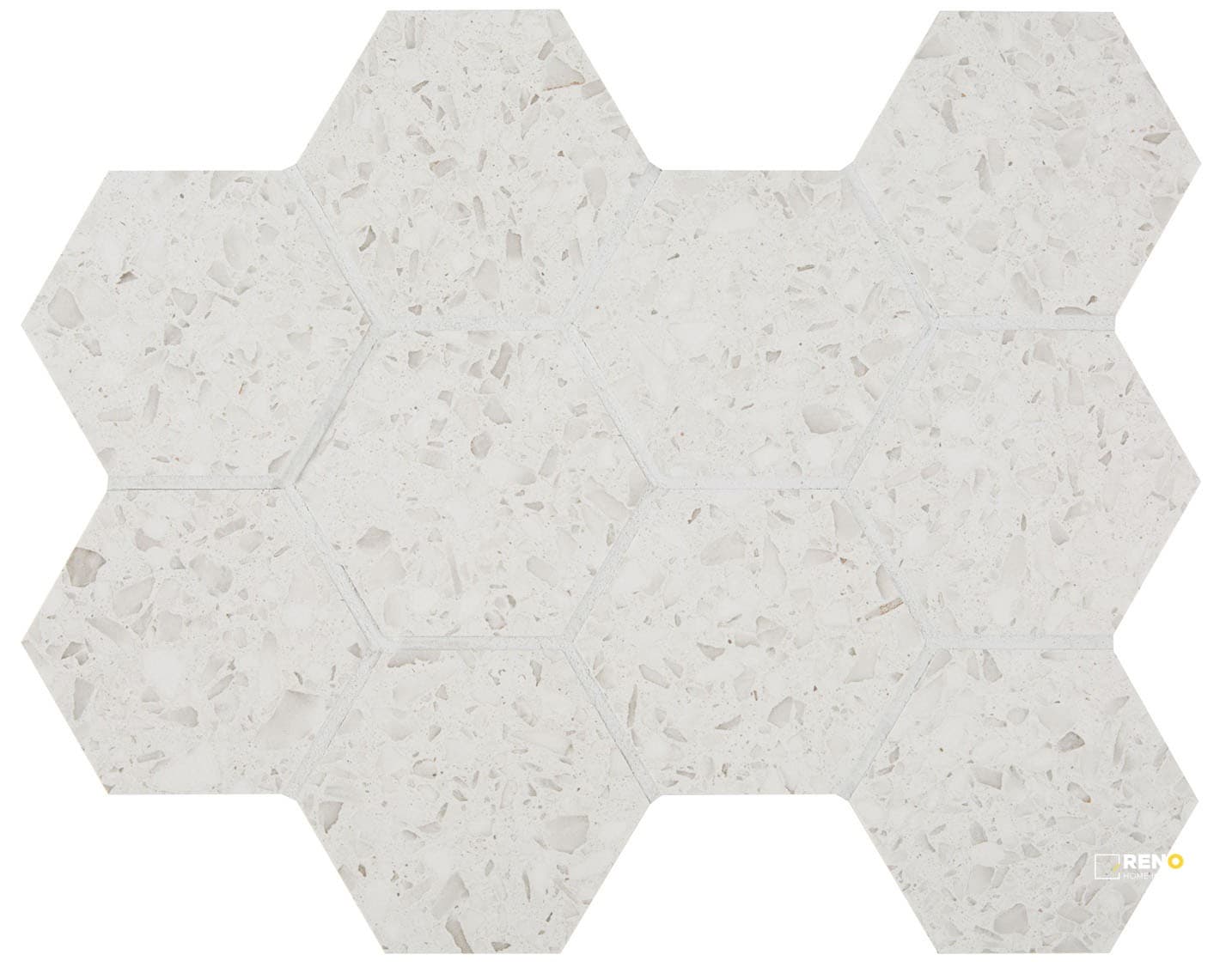 TERRAZZO HEXAGON MOSAIC 4"