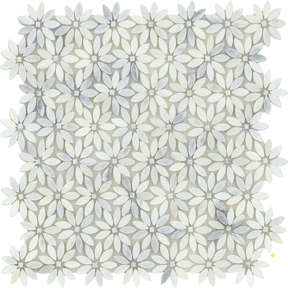 MARBLE DAISY MOSAIC 12X13