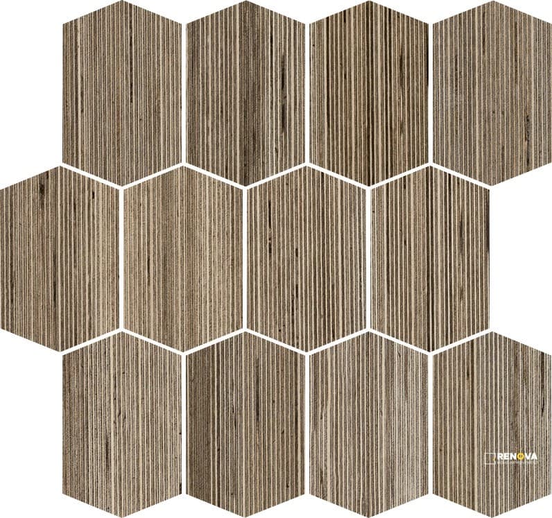 SHIBUSA LONG RHOMBOID MOSAIC 3" X 4"