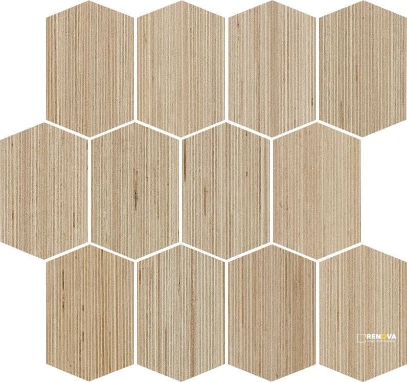 SHIBUSA LONG RHOMBOID MOSAIC 3" X 4"