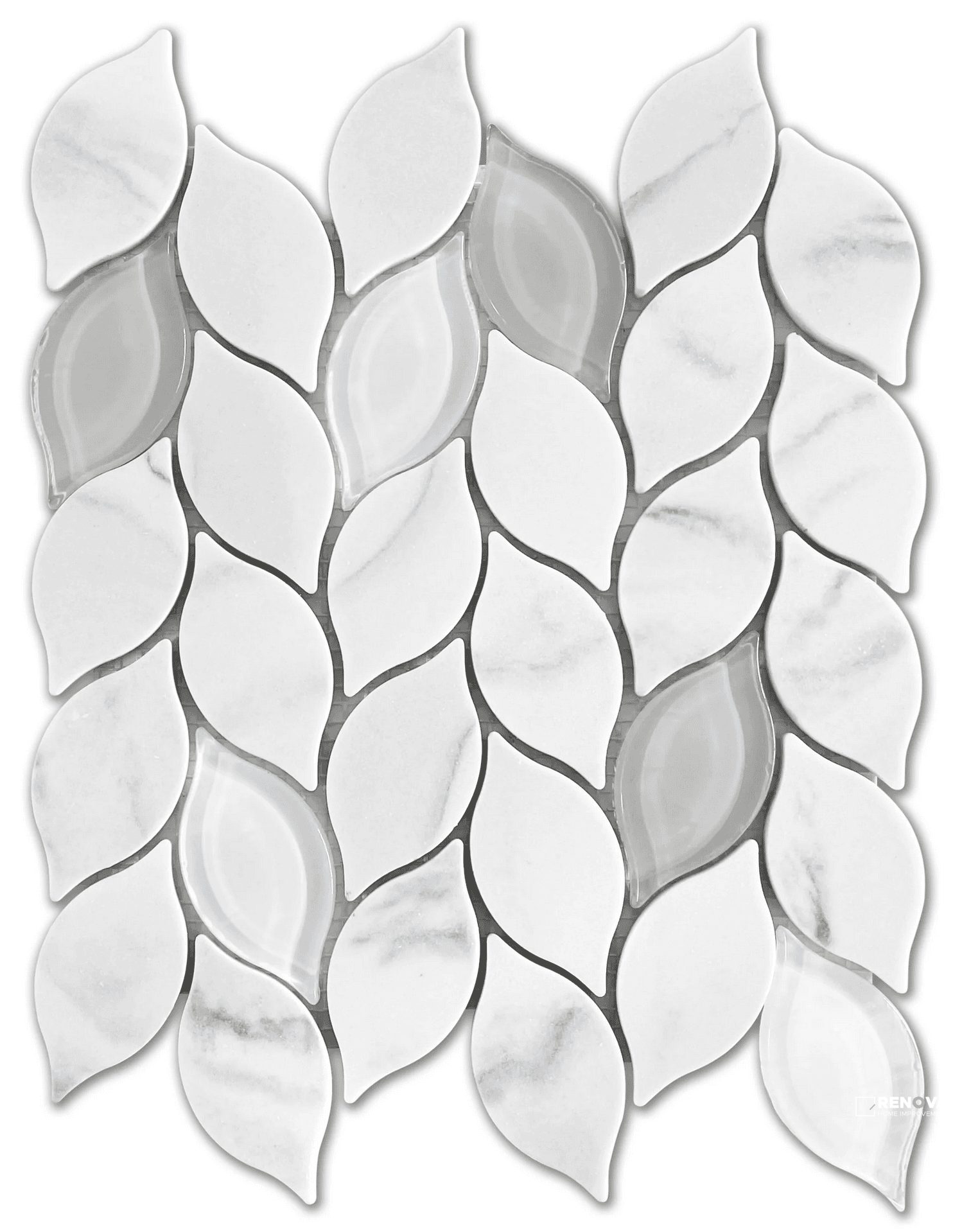 LAMOUR POLISHED 2X3 LEAF MOSAIC 10X12