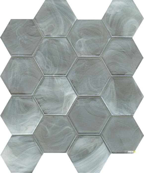 SPLASH 3IN HEX GLOSS MOSAIC 11X12