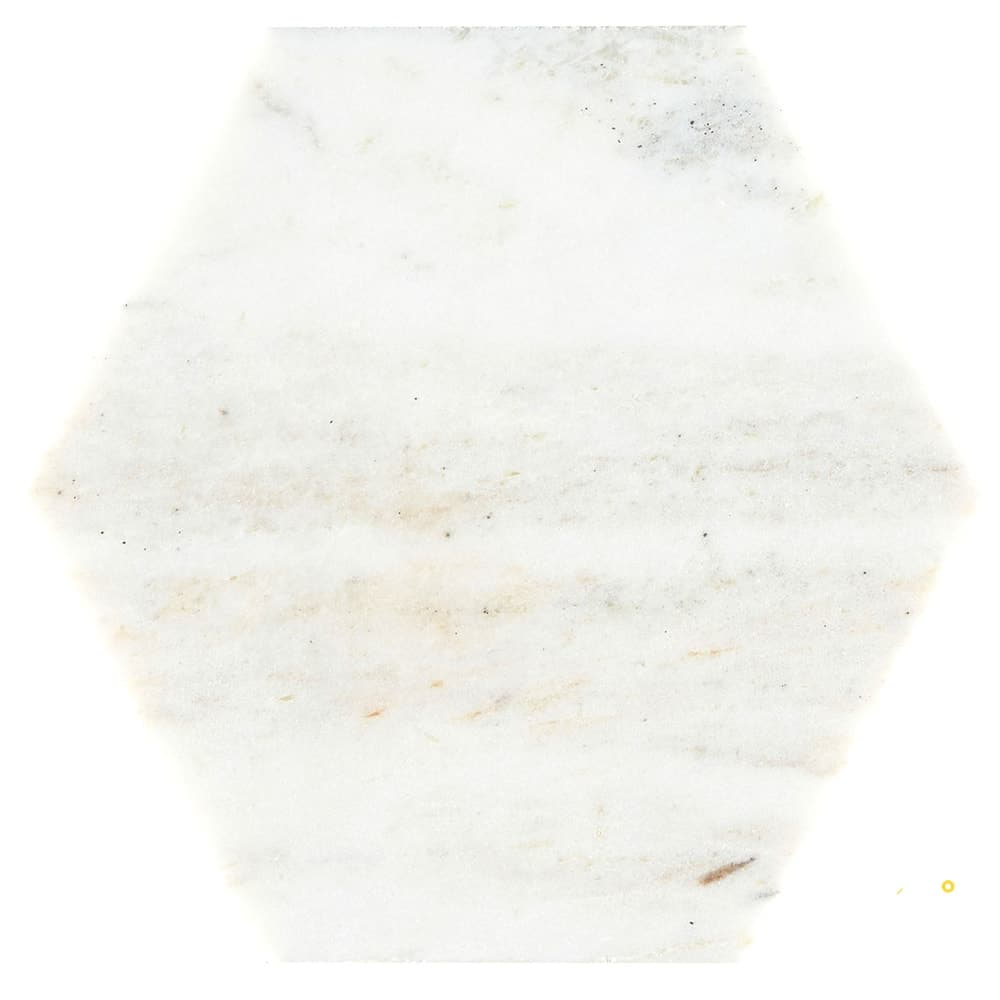 CALACATTA UMBER HONED HEXAGON 8" X 8"