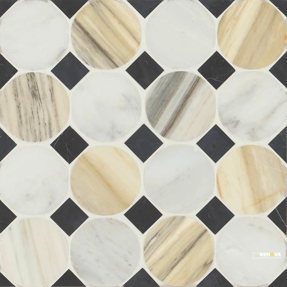 MODNI EMERY BLEND MOSAIC HONED 13-5/8" X 13-5/8"