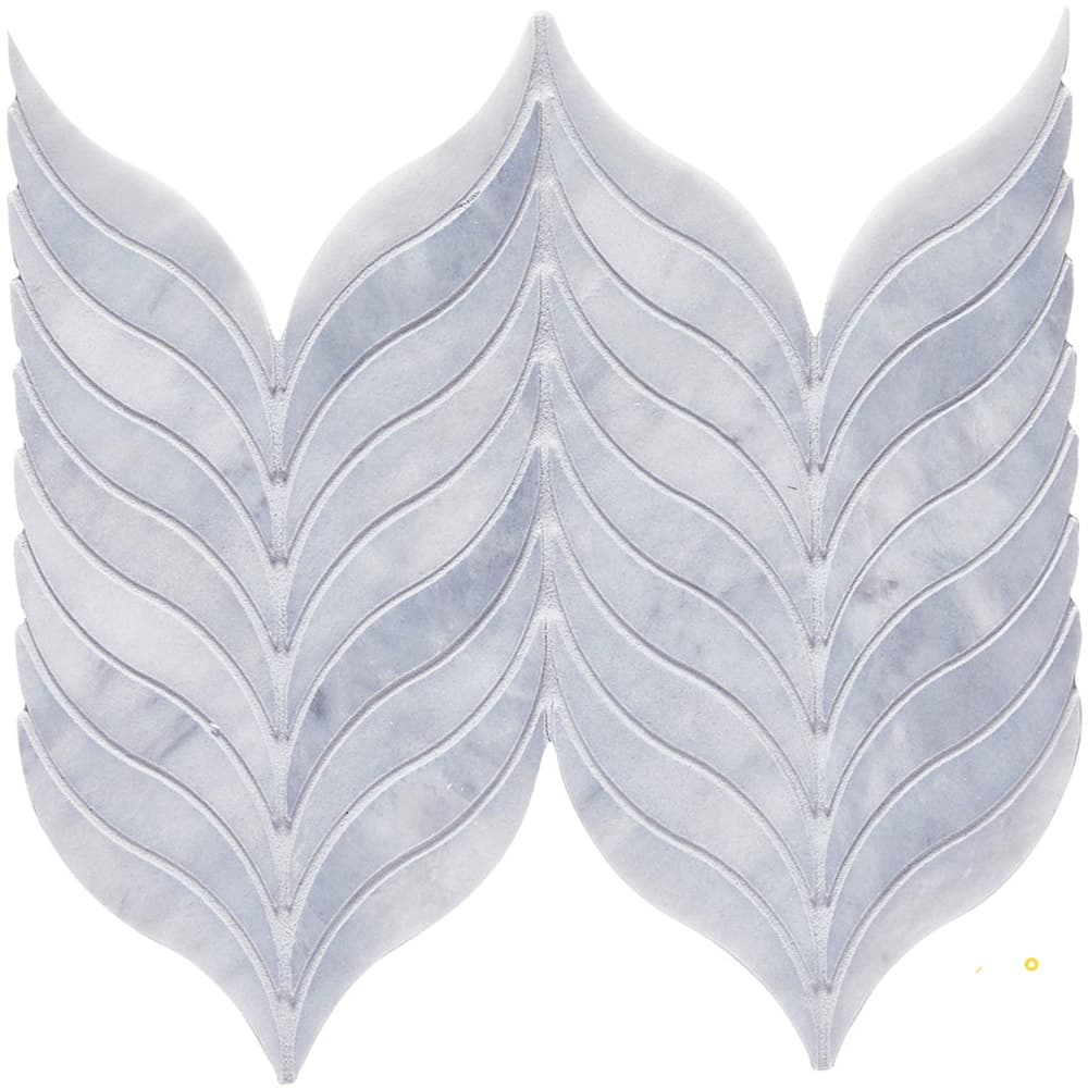 SKY BLUE HONED FEATHER MOSAIC
