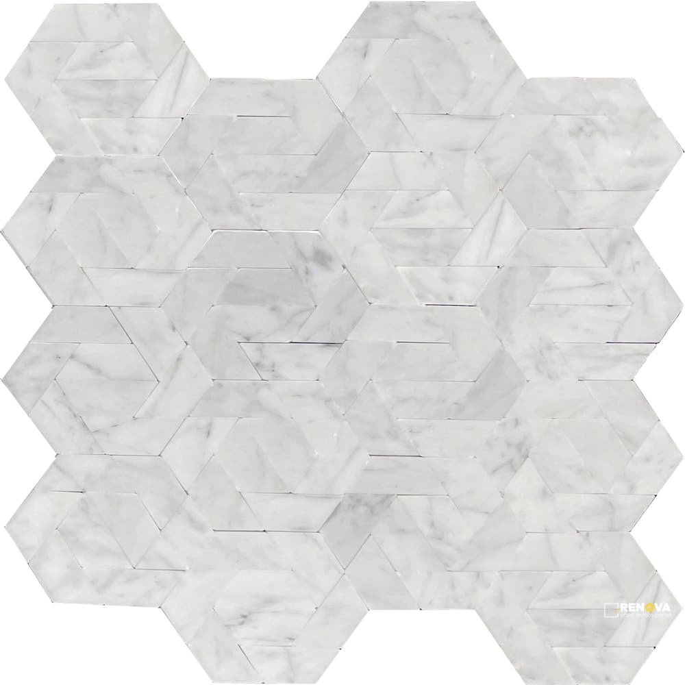 BIZOU POLISHED DAMASK MOSAIC 11X13