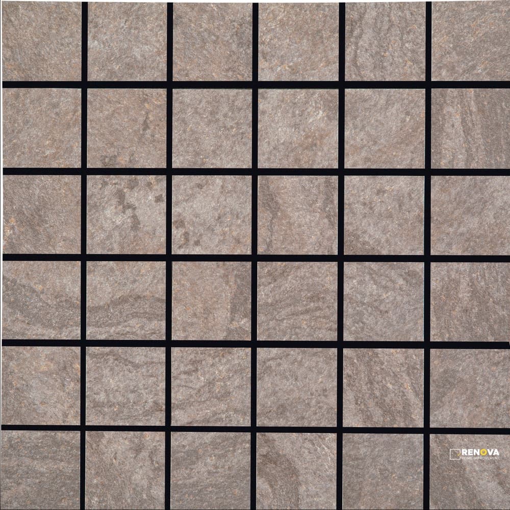 CROSSVILLE OWEN STONE SLIPPER 2X2 MOSAIC LEATHERED .98 SF/SHT