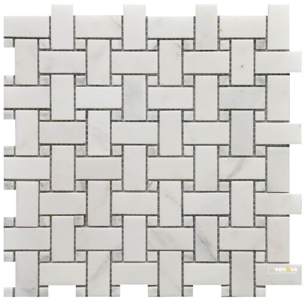 ROCKART BASKETWEAVE MOSAIC 12" X 12"