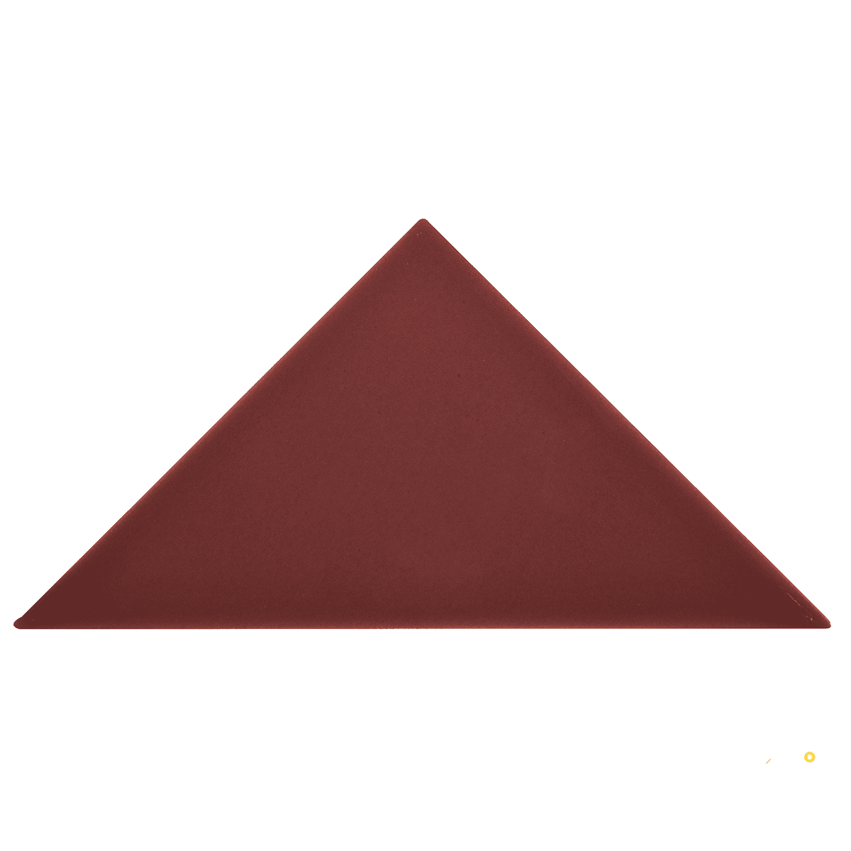 CROSSVILLE CURSIVE OXBLOOD 6X6 TRIANGLE FIELD GLOSS