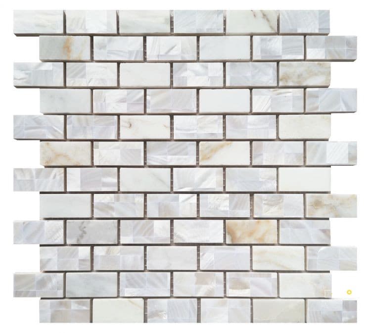 DIANA BRICK CALACATTA MOSAIC 11.75" X 11.75"