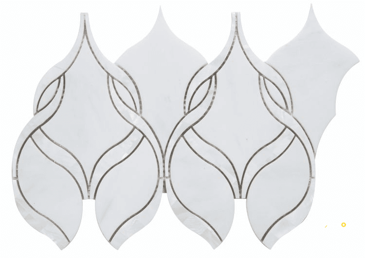 PRESTIGE PEARL SNOW MOSAIC 7.25" X 12"