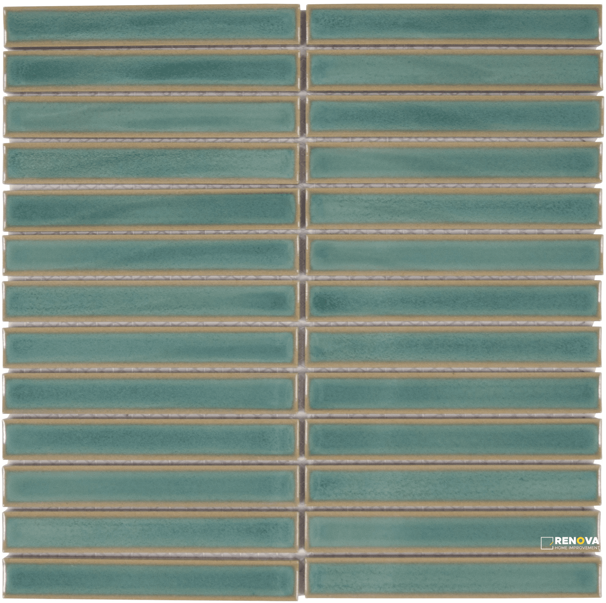 SOUVENIR GLOSS STACKED MOSAIC 1X6 ON 12X12
