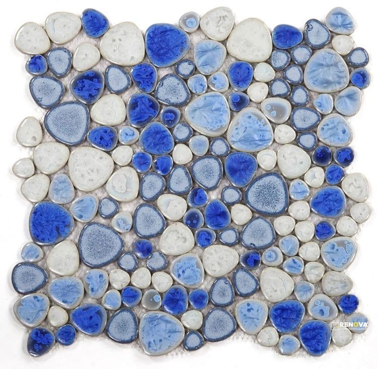 GROWING SAPPHIRE MOSAIC 11.5" X 11.5"