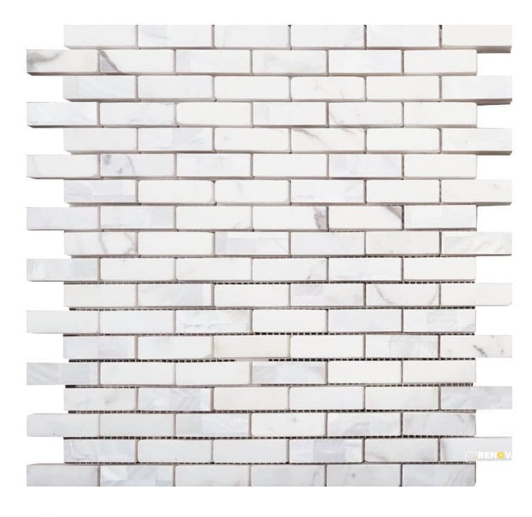 DIANA LINEAR CALACATTA MOSAIC 11.75" X 12"