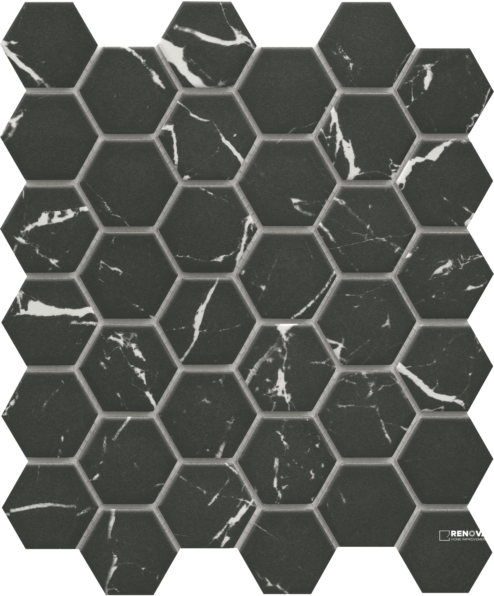 ELEGAN MATTE 2INCH HEX MOSAIC 11X13