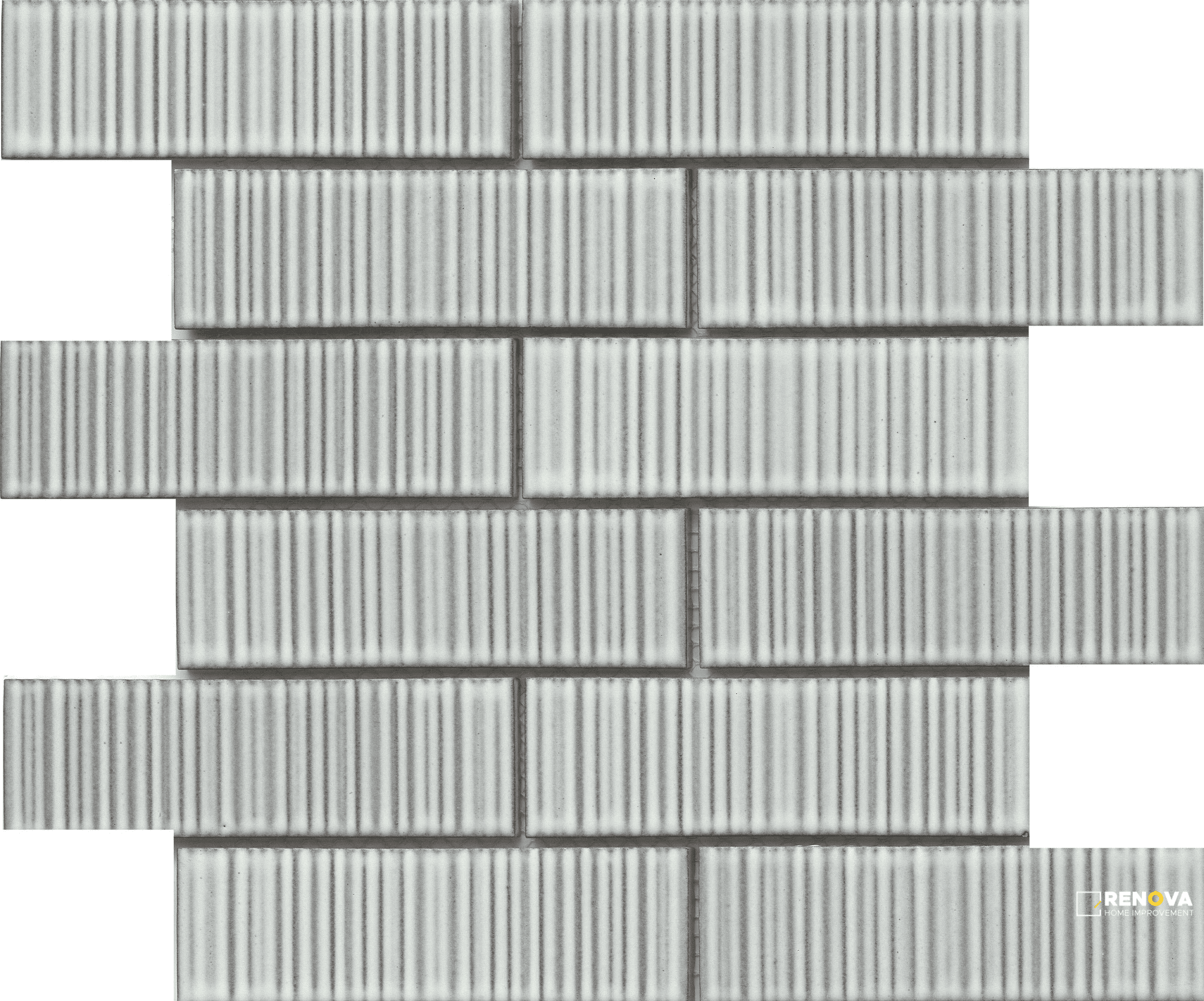 ORNAMI GLOSS OFFSET MOSAIC 2X6 ON 11X12