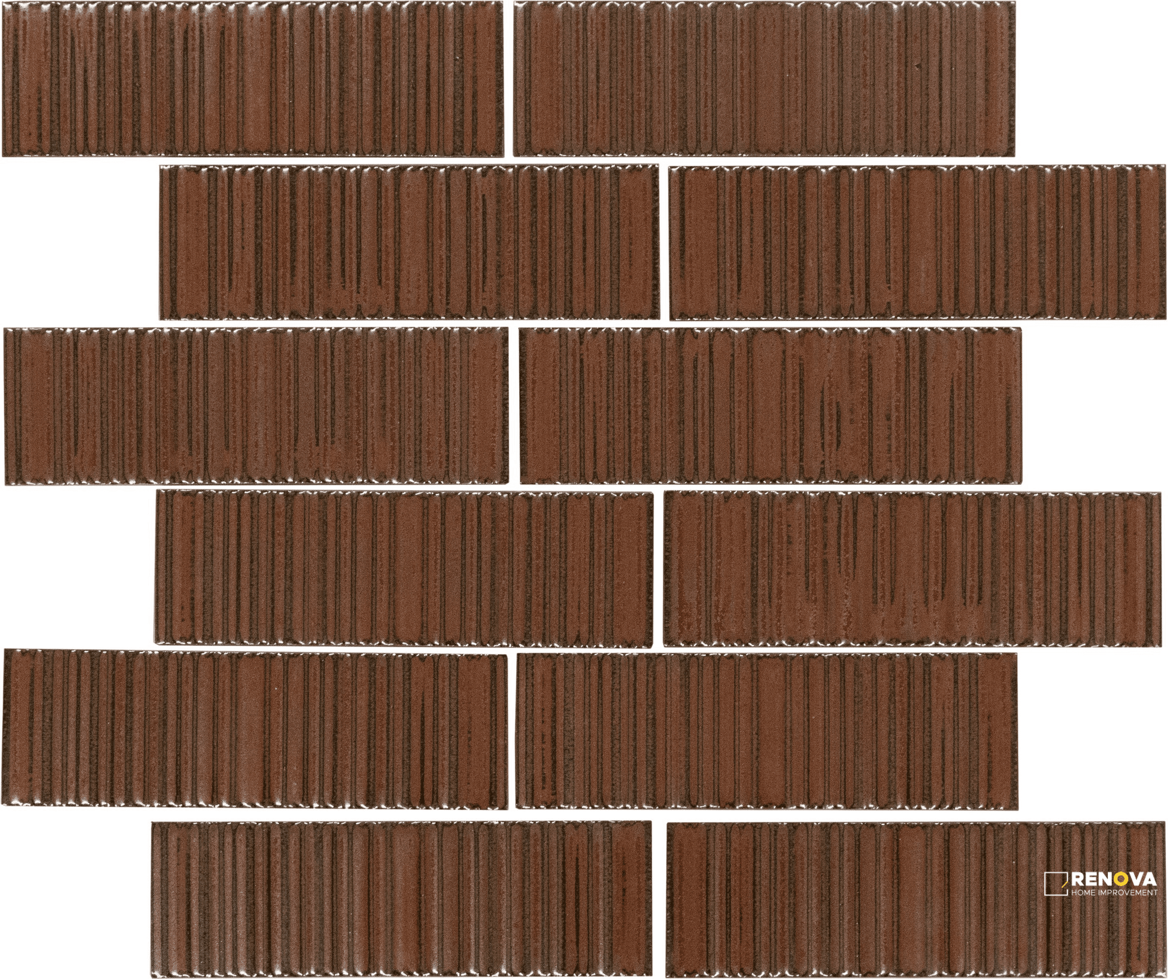 ORNAMI GLOSS OFFSET MOSAIC 2X6 ON 11X12