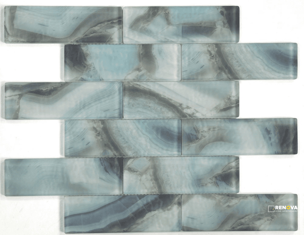 ART ONYX OCEAN MOSAIC 11.75" X 11.75"