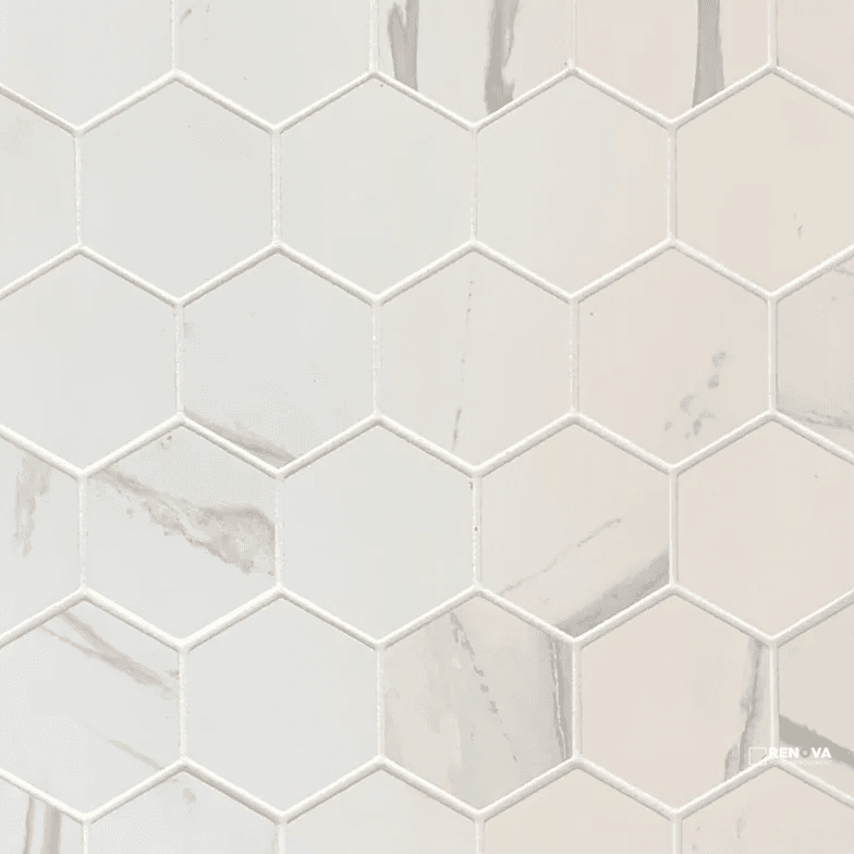 MARMO REALE MATTE HEXAGON MOSAIC 3"