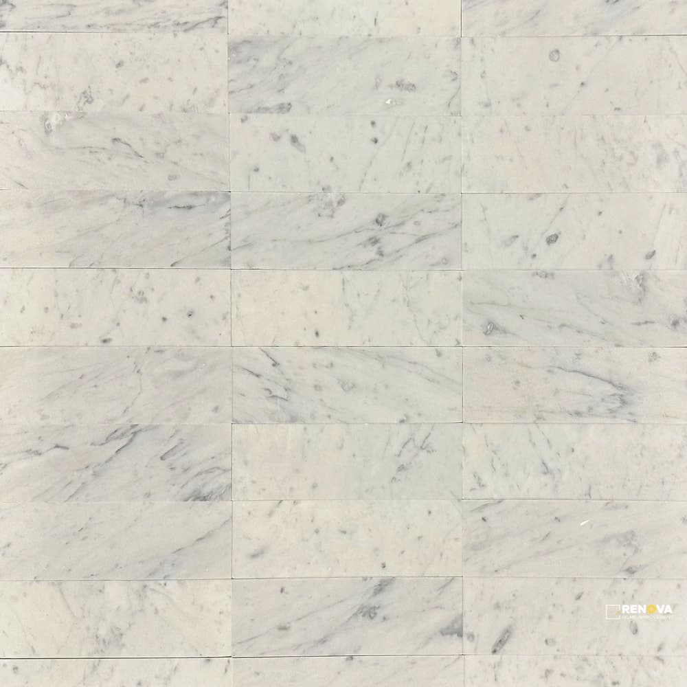 BIANCO CARRARA HONED 2" X 8"