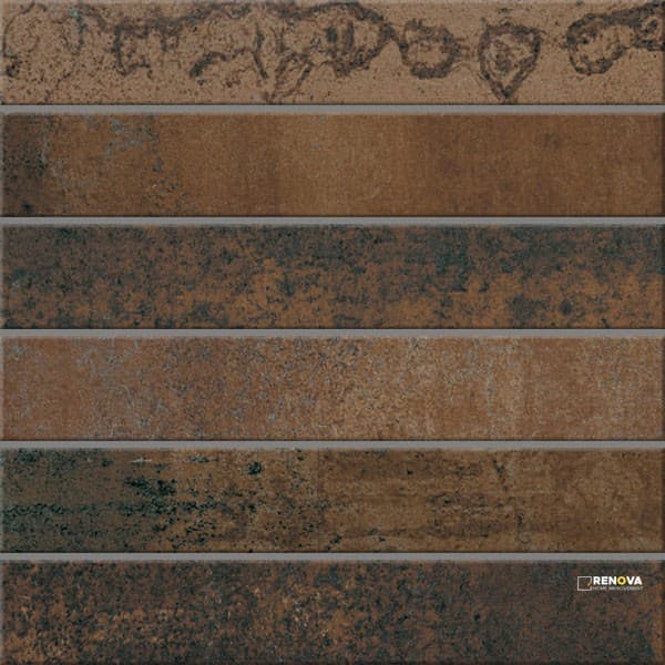 CROSSVILLE ALTERED STATE COPPER CORE 2X12 MOUNTED MOSAIC UNPOLISHED