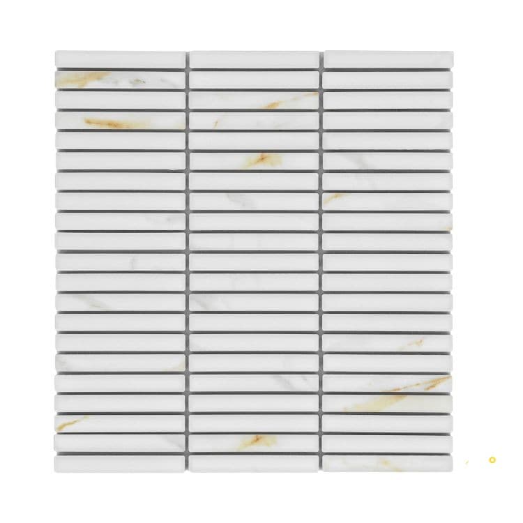 HULU CALACATTA BAND MATTE MOSAIC 11.25" X 12"