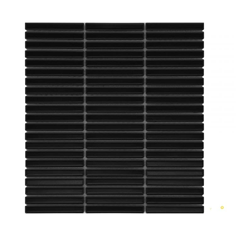 HULU BLACK BAND MATTE MOSAIC 11.25" X 12"