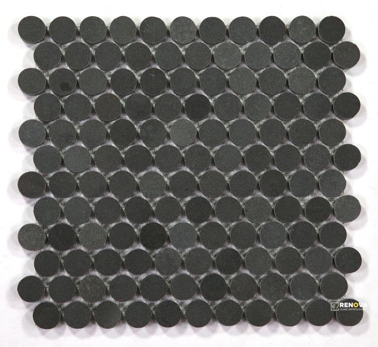 PENNY MARBLE BASALT MOSAIC 11" X 11.75"