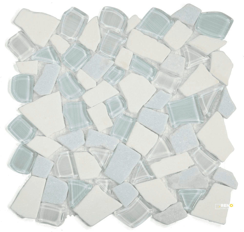 PEBBLE SKY MOSAIC 12" X 12"