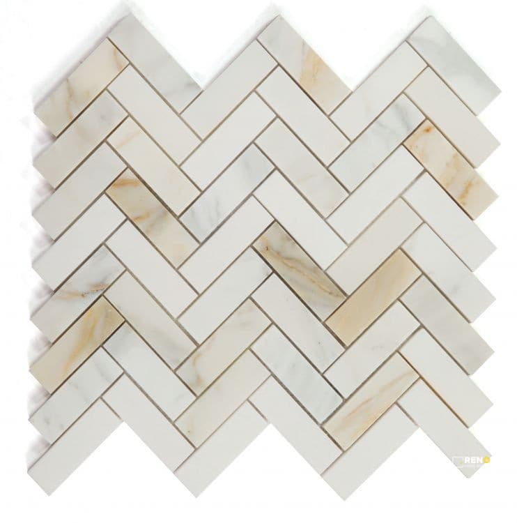 HERRINGBONE SUNRISE HONED MOSAIC 11" X 12.5"