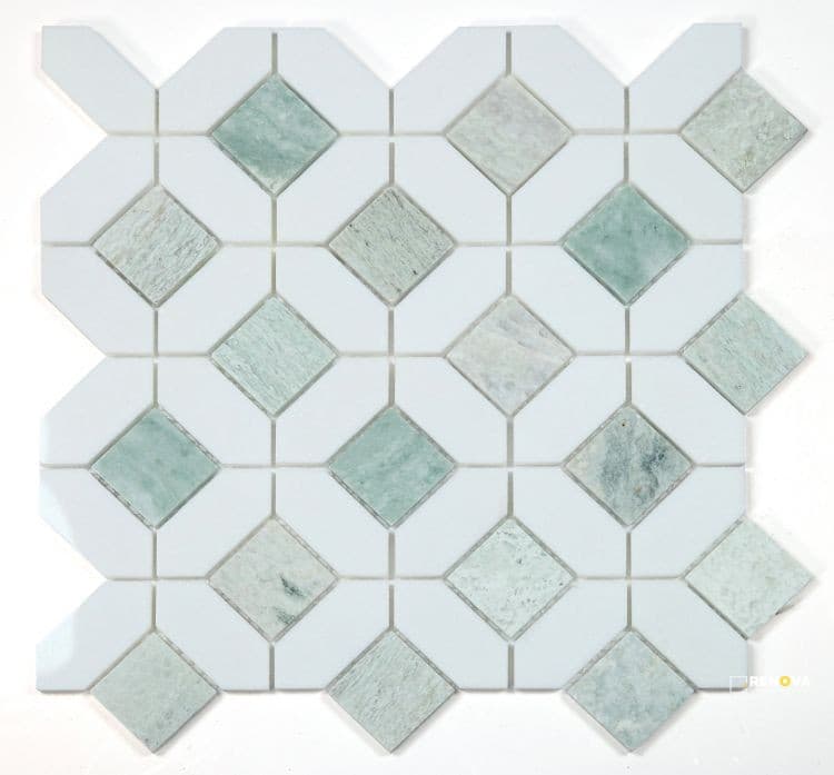 ECLIPSE GREEN MOSAIC 12.25" X 12.25"