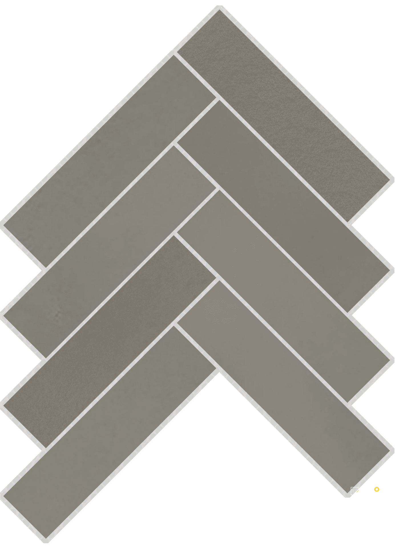IRONWORX HERRINGBONE MOSAIC 3X12 ON 17X17