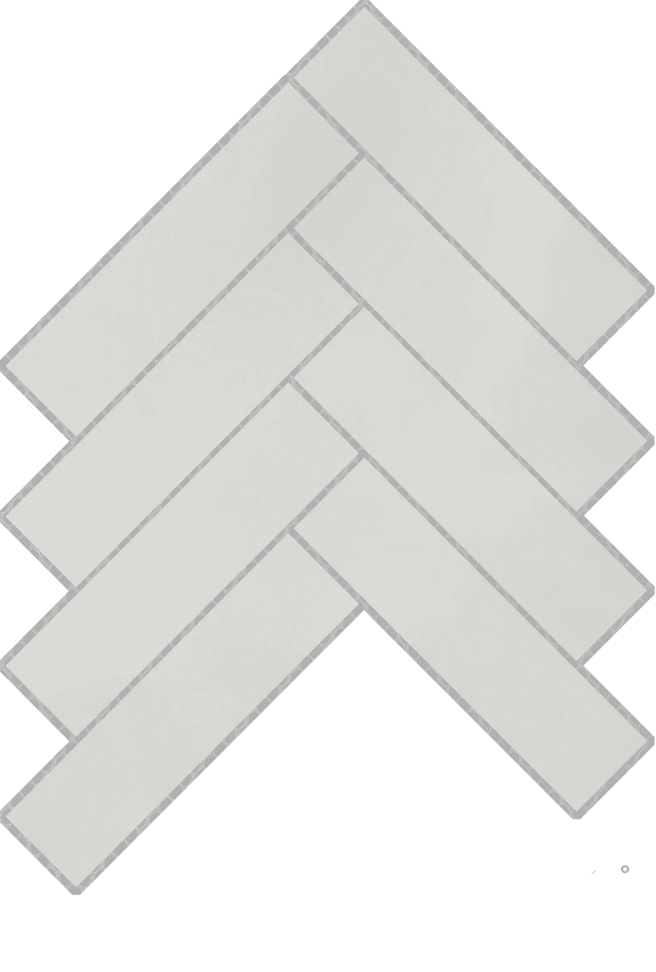 IRONWORX HERRINGBONE MOSAIC 3X12 ON 17X17