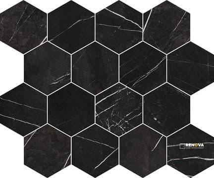 ALUSTRA HDP MATTE HEXAGON MOSAIC 3" X 3" - M3X3HEX - FLOTIL1615