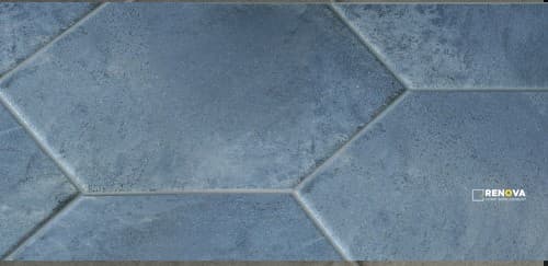 TROPICAL MATTE HEXAGON 8-1/2"