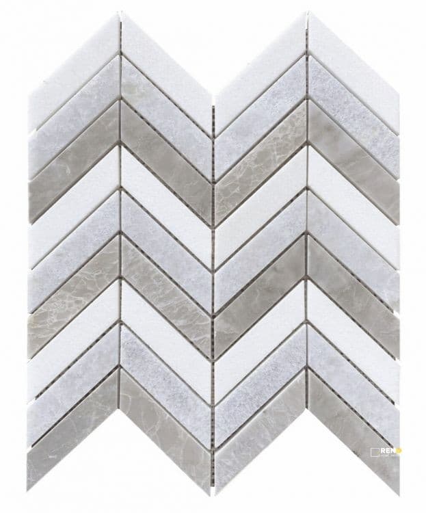 CHEVRON LIVID MOSAIC 10.75" X 12.25"