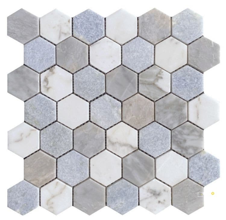 HEXAGON LIVID MOSAIC 2" X 2"