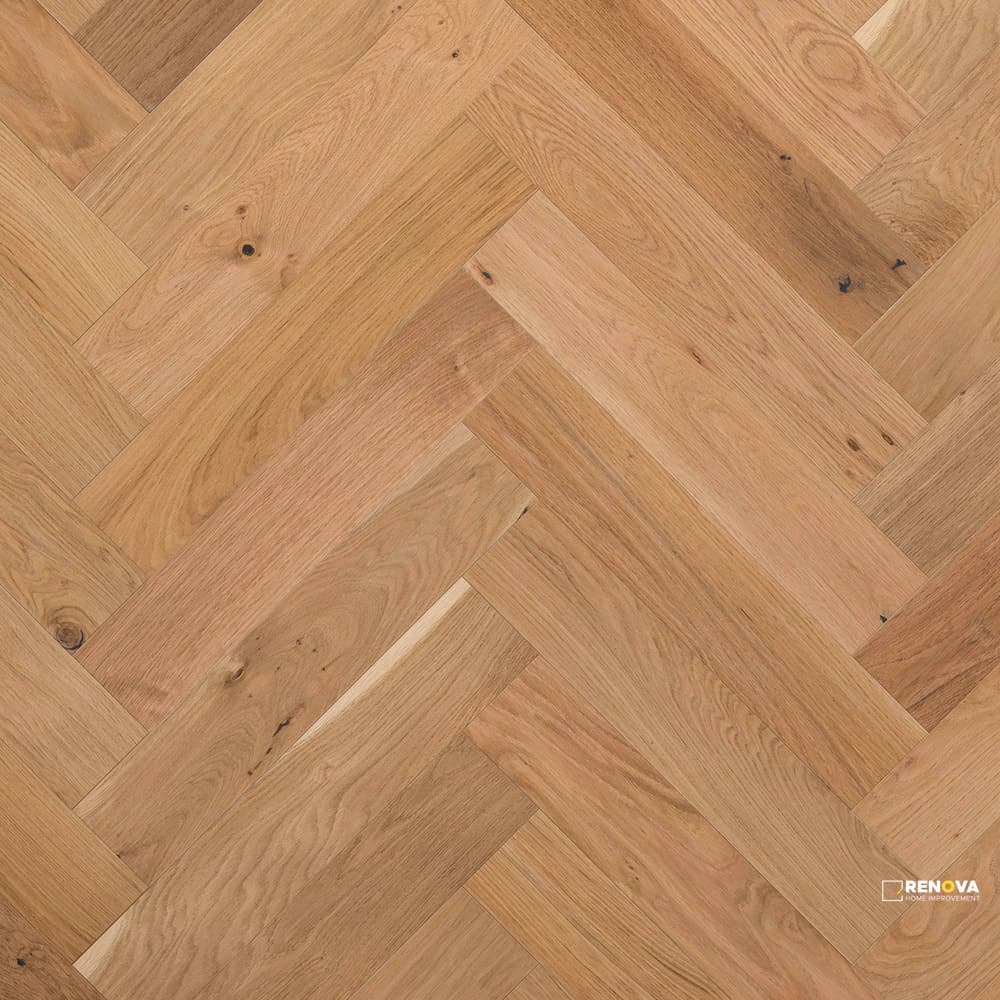 KENTWOOD BESPOKE HERRINGBONE GOLD HILL OAK ENGINEERED 14MM 4.375IN 21.625IN