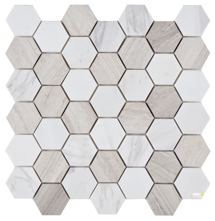 HEXAGON LOFT MOSAIC 2" X 2"
